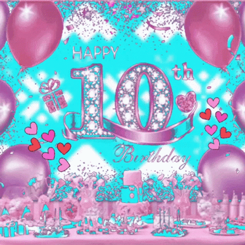Happy 10 Birthday GIF