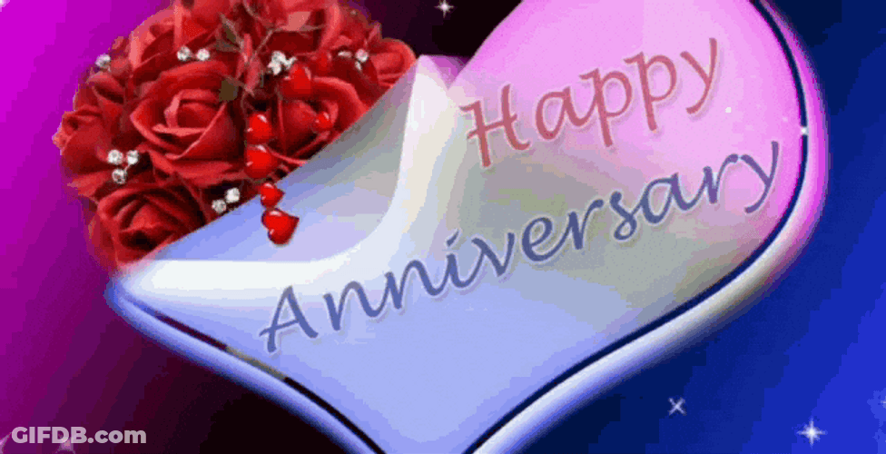 Happy 10Th Anniversary Beautiful Flower Arrangement GIF