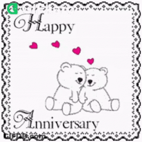 Happy 10Th Anniversary Inlove White Bears GIF