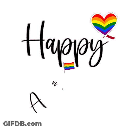 Happy 10Th Anniversary Rainbow Color GIF
