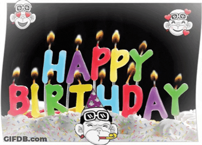 Happy 16Th Birthday Cake Candle Letters Sticker GIF