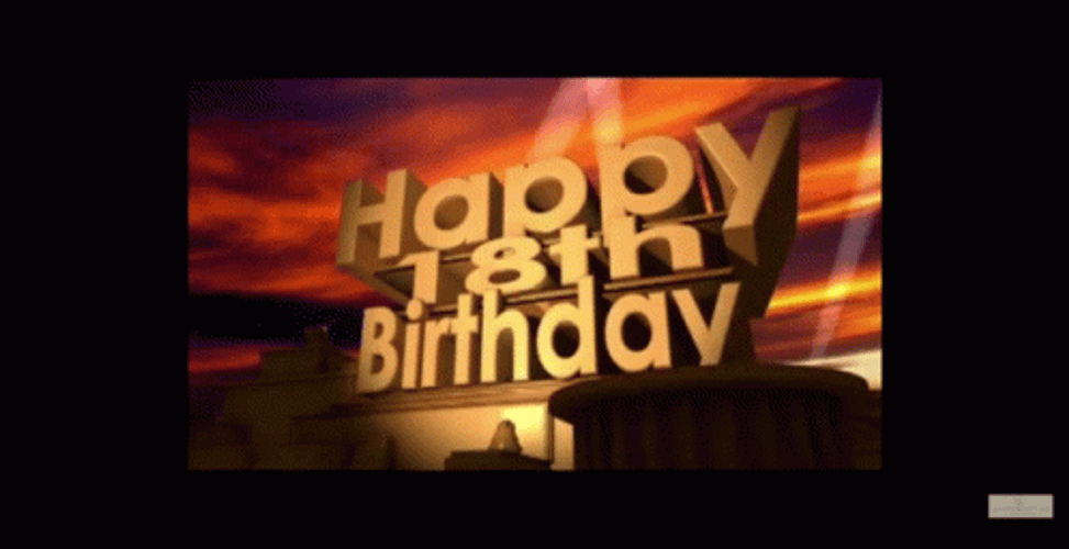 Happy 18Th Birthday 20Th Century Greeting GIF