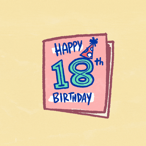 Happy 18Th Birthday Register To Vote Card GIF