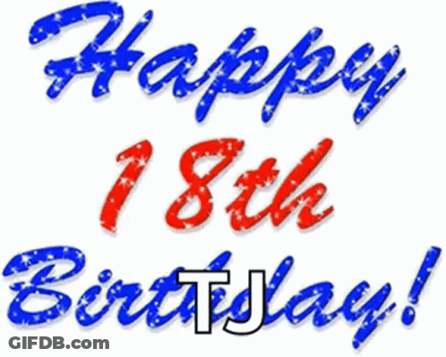 Happy 18Th Birthday Sign GIF