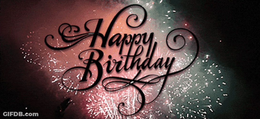 Happy 1St Birthday Firework Show GIF
