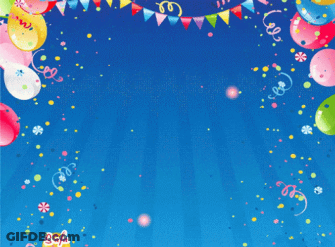 Happy 1St Birthday Text Animation GIF