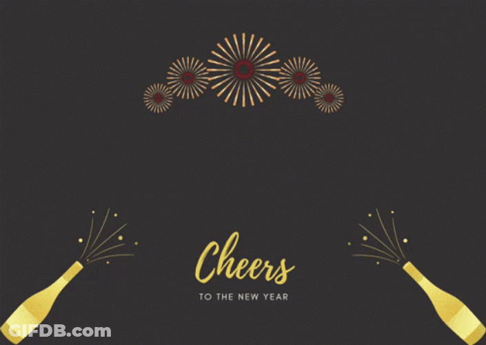 Happy 2022 Cheers Champagne GIF
