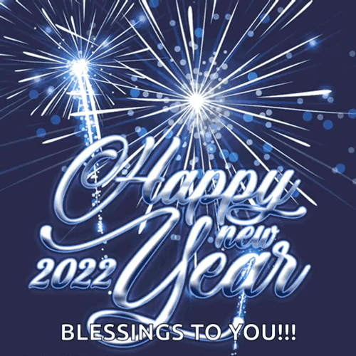 Happy 2022 Happy New Year Blessing To You GIF