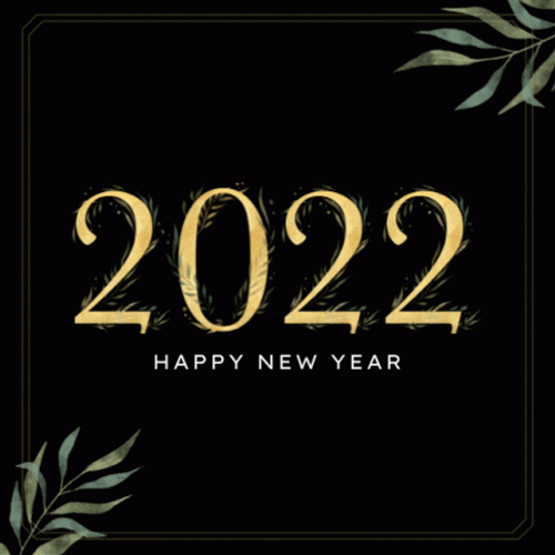 Happy 2022 Happy New Year With Glitter GIF