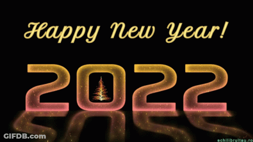 Happy 2022 New Year Logo Sticker GIF