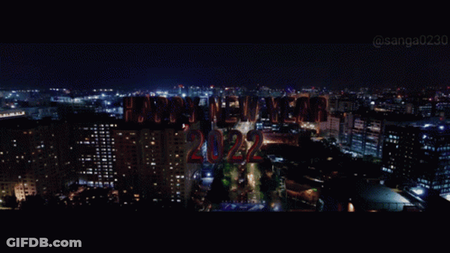 Happy 2022 Night City GIF