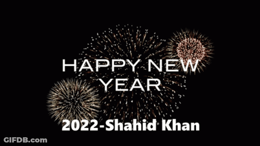 Happy 2022 Shahid Khan GIF
