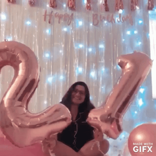 Happy 21St Birthday Girl Celebration GIF