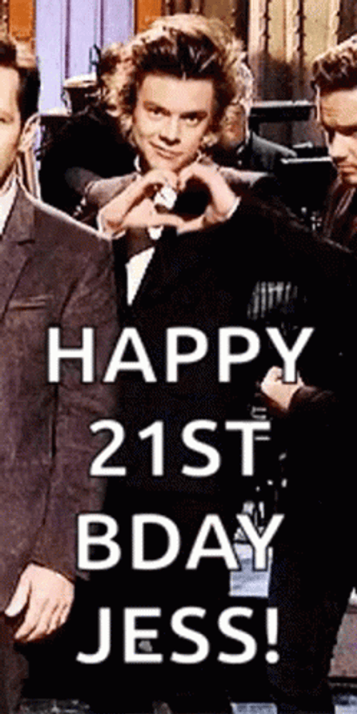 Happy 21St Birthday Jess One Direction Harry Styles GIF