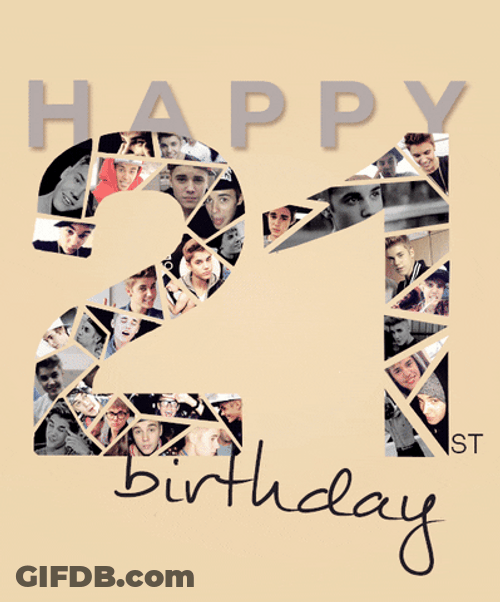 Happy 21St Birthday Justin Bieber GIF
