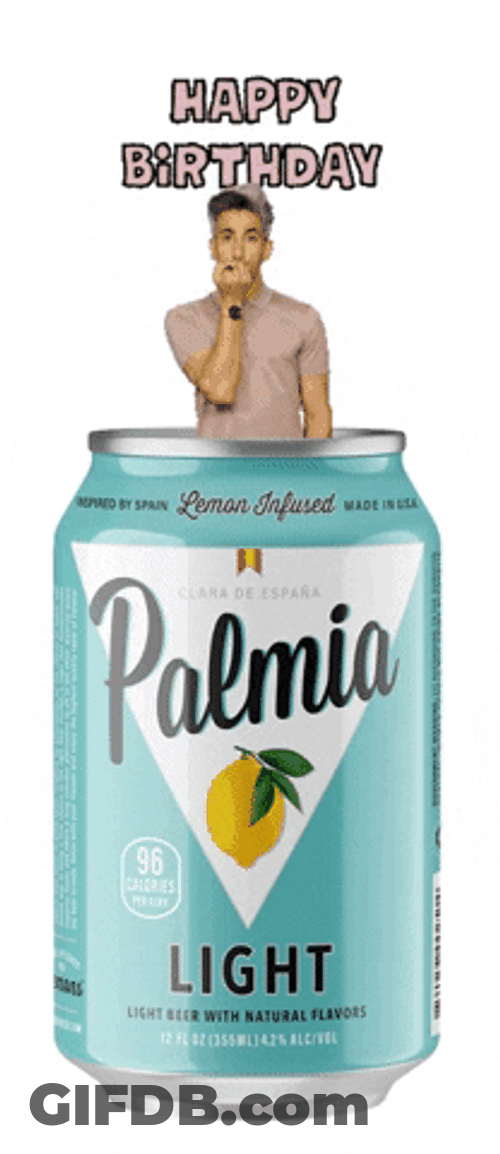 Happy 21St Birthday Palmia Greetings GIF