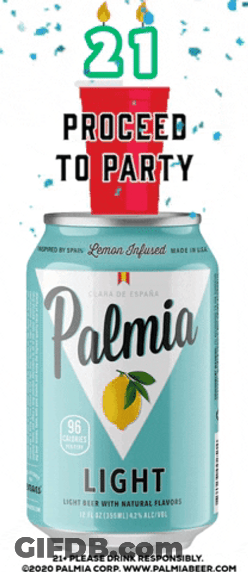Happy 21St Birthday Palmia Party GIF