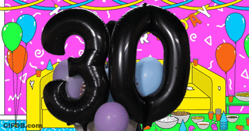Happy 30Th Birthday Black Lady Party Room GIF