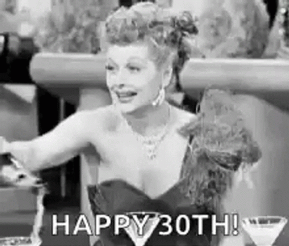Happy 30Th Birthday Wine Champagne Party GIF