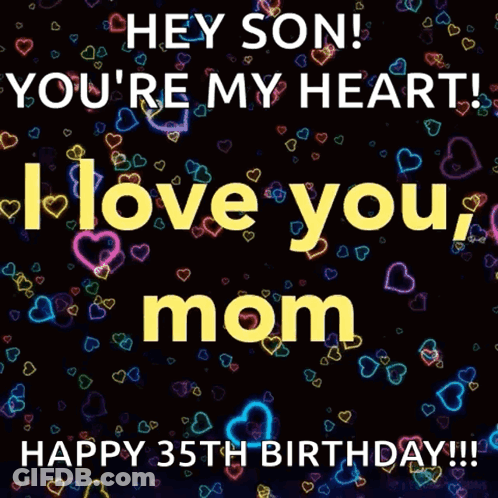 Happy 35Th Birthday Son GIF