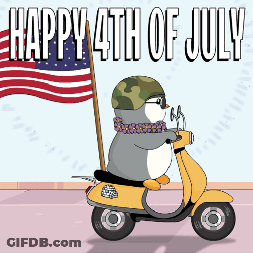 Happy 4Th Army Penguins GIF
