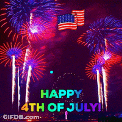 Happy 4Th Of July Aesthetic Fireworks USA GIF