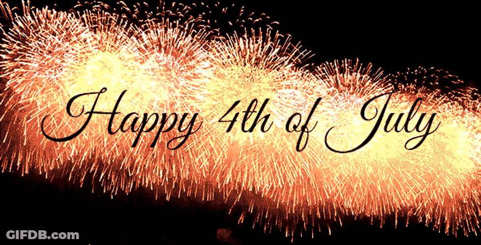 Happy 4Th Of July Big Golden Fireworks Celebration GIF