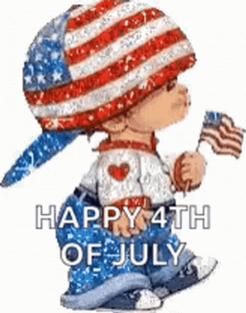 Happy 4Th Of July Birthday American Baby GIF