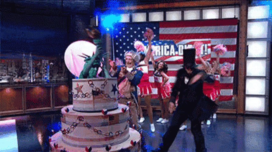 Happy 4Th Of July Birthday Cake Usa GIF