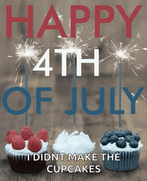 Happy 4Th Of July Birthday Cupcakes GIF