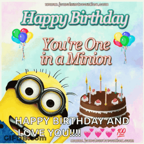 Happy 4Th Of July Birthday Minion GIF