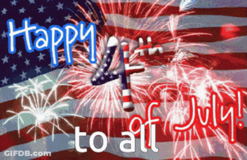 Happy 4Th Of July Fireworks Display GIF
