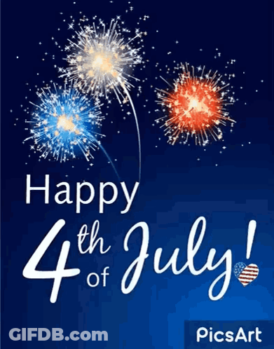 Happy 4Th Of July Fireworks Poster GIF