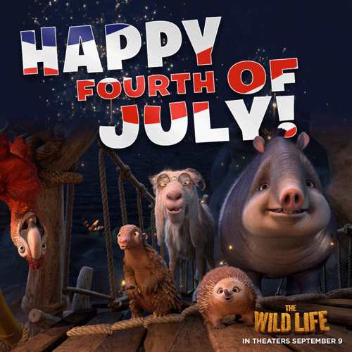Happy 4Th Of July Funny Wild Life Fireworks GIF