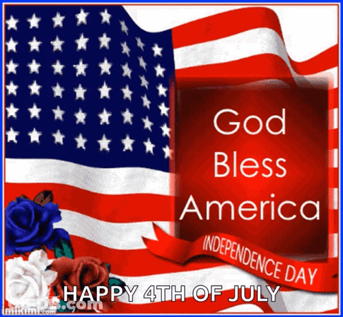Happy 4Th Of July God Bless America GIF