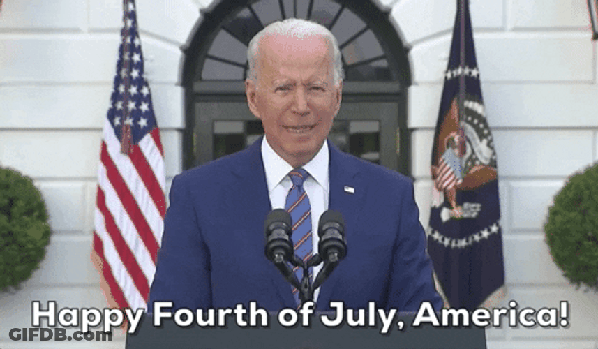 Happy 4Th Of July Joe Biden Celebration GIF