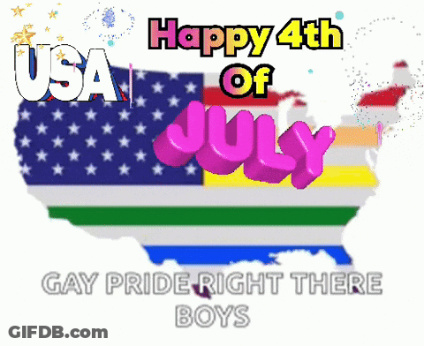 Happy 4Th Of July Map Of United States GIF