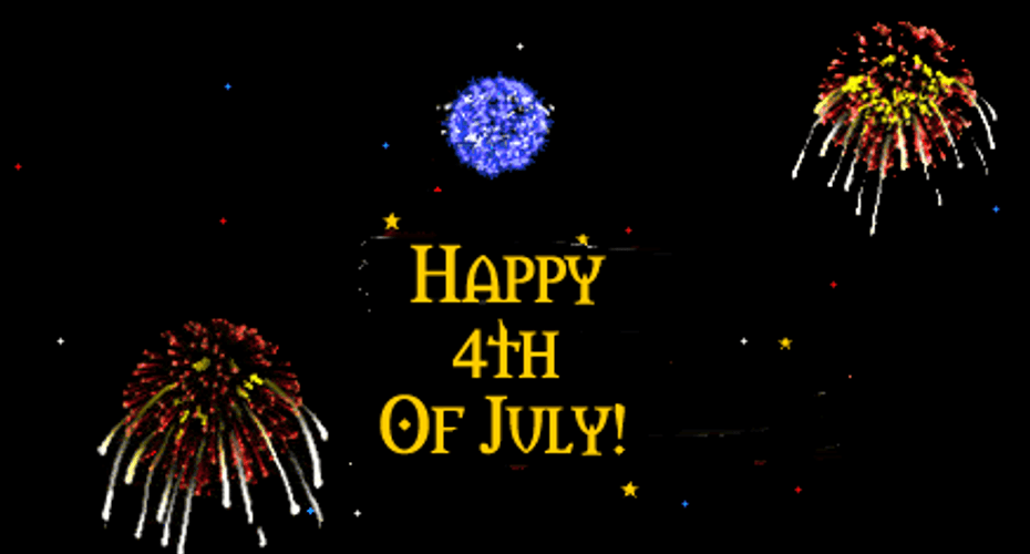 Happy 4Th Of July Night Sky Fireworks Celebration GIF