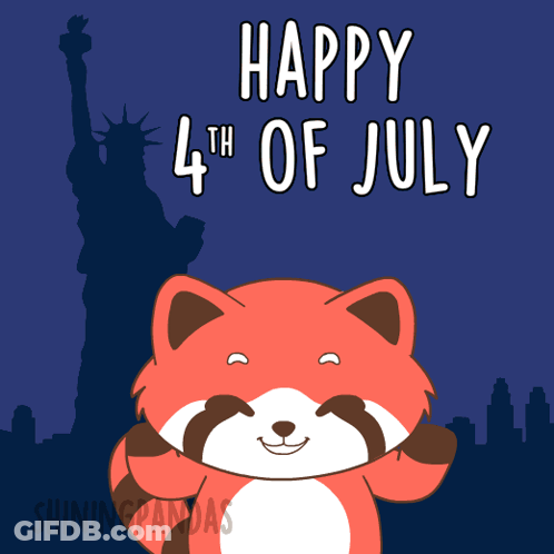 Happy 4Th Of July Panda GIF