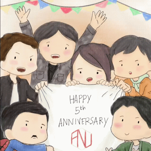 Happy 5 Year Work Anniversary Workmates GIF