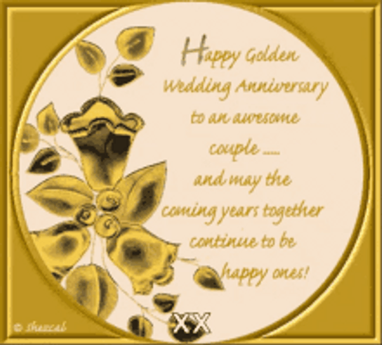 Happy 50Th Anniversary With Message GIF