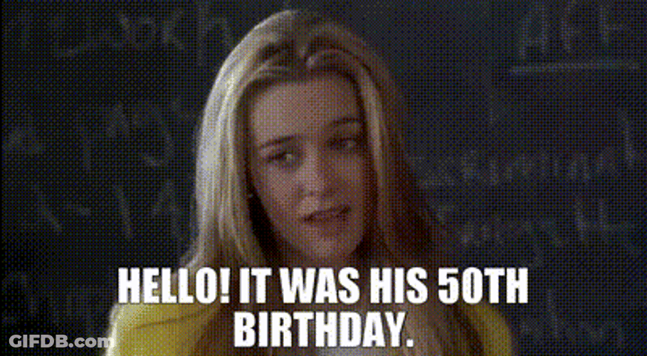 Happy 50Th Birthday Cher Horowitz Alicia Silverstone Clueless GIF