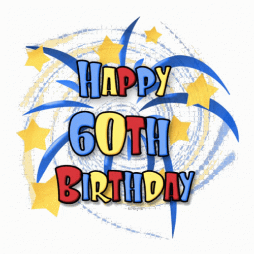 Happy 60Th Birthday Balloon Animation GIF