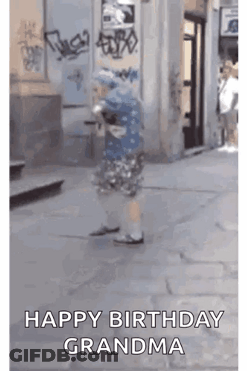 Happy 65Th Birthday Dance By Grandma GIF