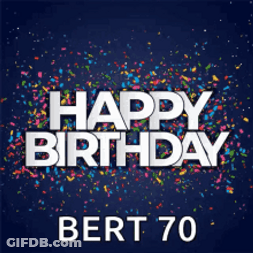 Happy 70Th Birthday To You Colorful Gifts GIF