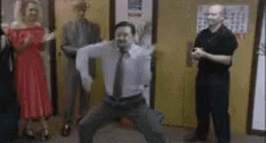Happy Admin Day Guy Robot Dancing GIF
