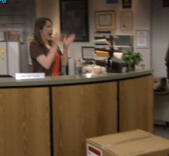 Happy Admin Day The Office Erin Hannon Clapping GIF