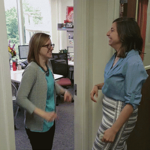 Happy Admin Day Women Shaking Fists GIF