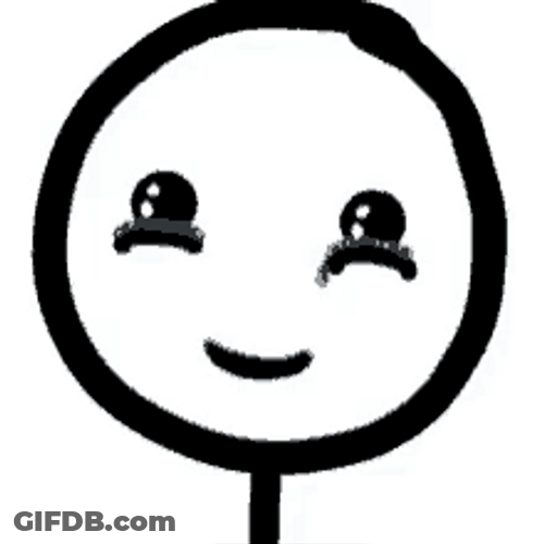 Happy And Crying Stick Man Face GIF