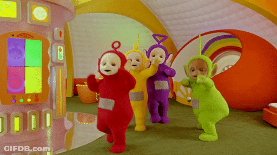 Happy And Excited Teletubbies GIF